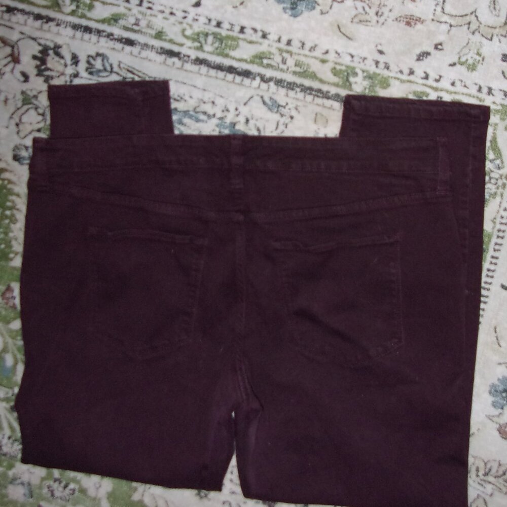 size 20w 20 w plus sized stretch maroon  jean  skinny twenty denim pants womens